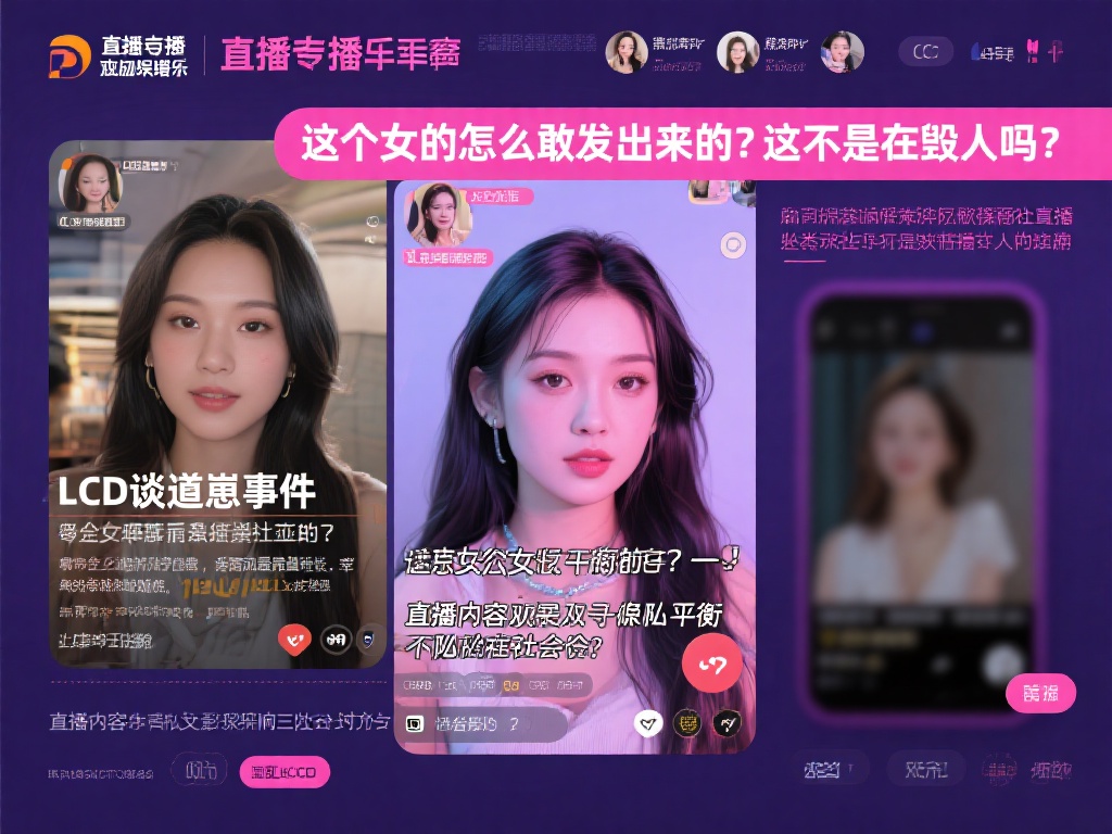 【直播热议】LCD谈道崽事件:女子疑似毁人引家人愤怒 直播行业近年来成为大众娱乐的重要方式,但