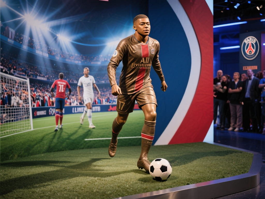 整体来看，姆巴佩的新蜡像无论从技艺层面还